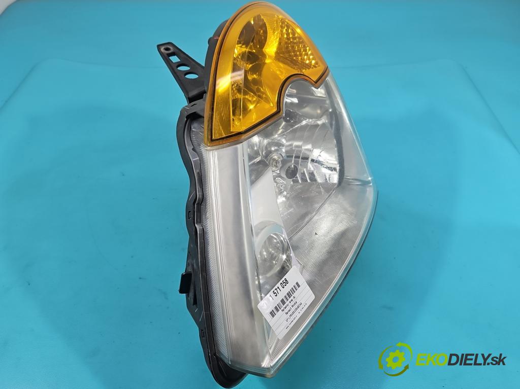 Renault Modus 1.6 16V 88 HP manual 65 kW 1598 cm3 5- Reflektor: ľavý 8200301829 (Kľučka dverí ostatné)