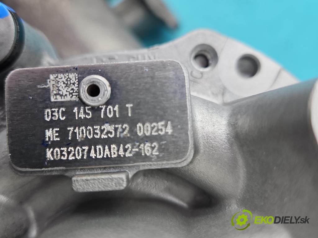 Vw Scirocco II 2008-2017 1.4 TSI 160 HP manual 118 kW 1390 cm3 3- turbodúchadlo, turbo repasovaná K032074DAB42-162