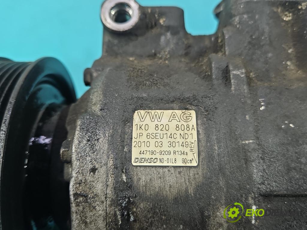 Vw Scirocco II 2008-2017 1.4 TSI 160 HP manual 118 kW 1390 cm3 3- Kompresor: klimatizácie 1K0820808A (Kompresor klimatizácie)