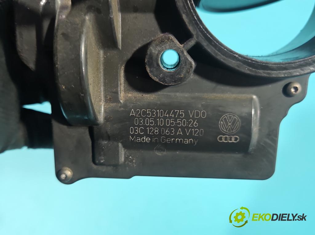 Vw Scirocco II 2008-2017 1.4 TSI 160 hp manual 118 kW 1390 cm3 3- škrticí klapka 03C128063A (Škrticí klapka)