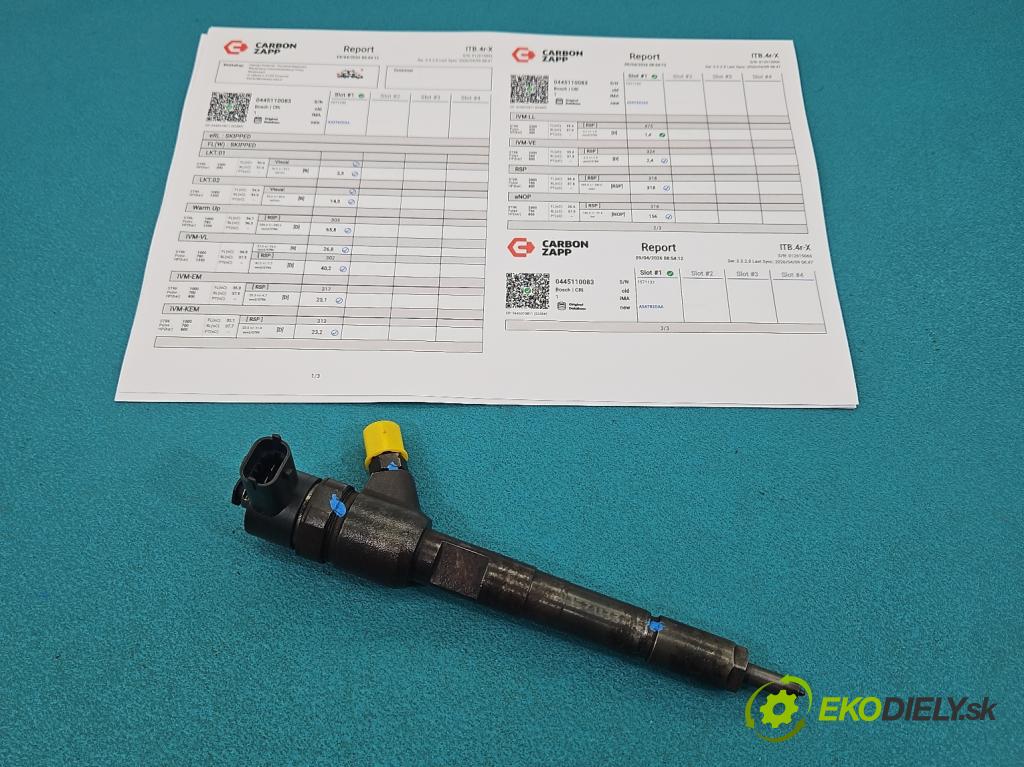 Suzuki Swift Mk6 2005-2010 1.3 DDiS 69KM manual 51 kW 1248 cm3 5- vstrek 0445110083 (Vstrekovač paliva)