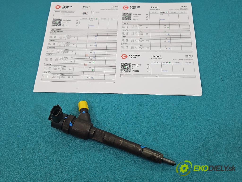 Suzuki Swift Mk6 2005-2010 1.3 DDiS 69KM manual 51 kW 1248 cm3 5- vstrek 0445110083 (Vstrekovač paliva)