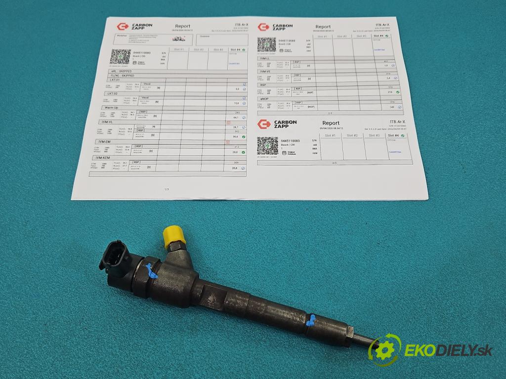 Suzuki Swift Mk6 2005-2010 1.3 DDiS 69KM manual 51 kW 1248 cm3 5- vstrek 0445110083 (Vstrekovač paliva)