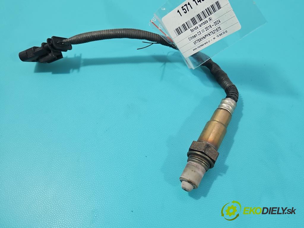 Citroen C3 III 2016-2024 1.2 12V 110 HP manual 81 kW 1199 cm3 5- Sonda lambda 0258027151 (Lambda sonda)