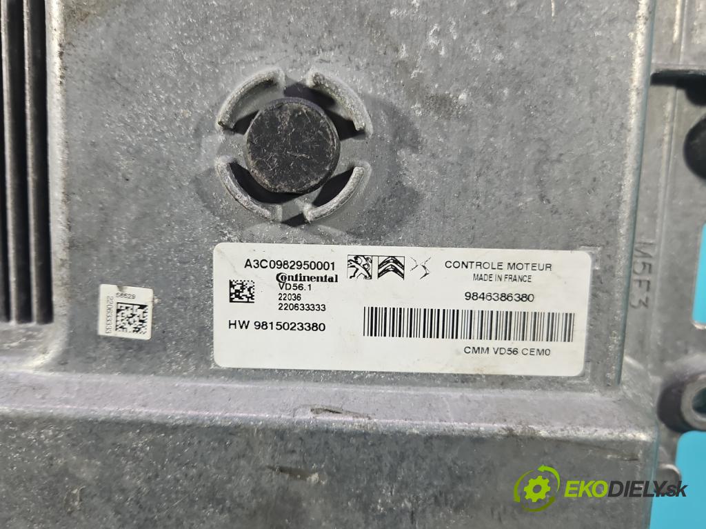 Citroen C3 III 2016-2024 1.2 12V 110 HP manual 81 kW 1199 cm3 5- riadiaca jednotka motora 9815023380
