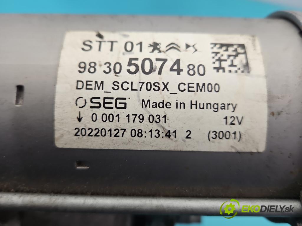 Citroen C3 III 2016-2024 1.2 12V 110 HP manual 81 kW 1199 cm3 5- štartér 9830507480 (Štartér)