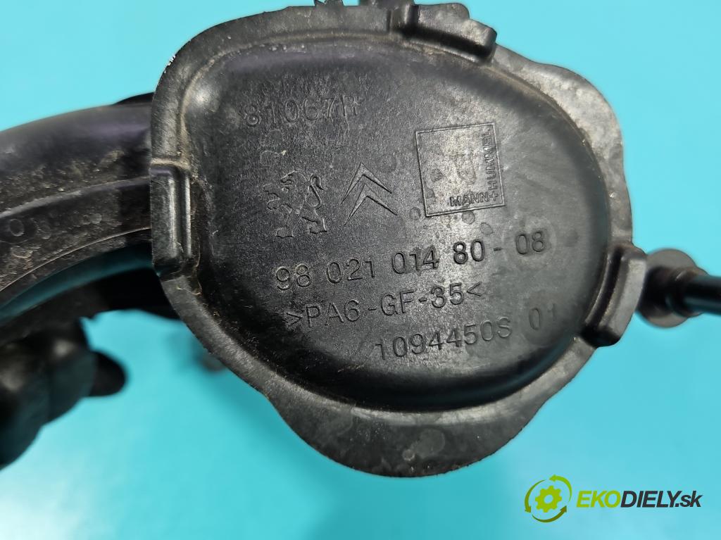 Citroen C3 III 2016-2024 1.2 12V 110 HP manual 81 kW 1199 cm3 5- zvod nasávací 9802101480 (Sacie potrubie)