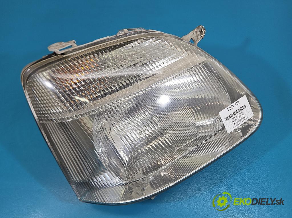 Opel Agila A 2000-2007 1.2 16V 75 hp manual 55 kW 1199 cm3 5- světlo pravý 09204188 (Pravé přední světlo)