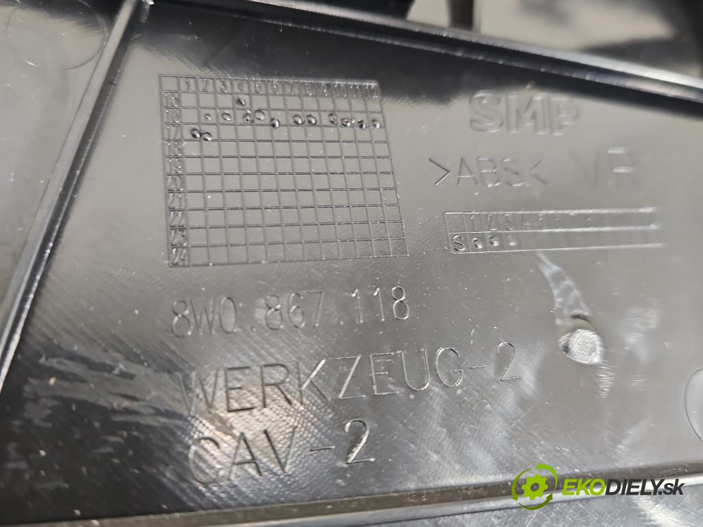 Audi A4 B9 2015-2024 2.0 TDI 190 HP automatic 140 kW 1968 cm3 5- Čalounictví: dvere predné pravé 8W0867134