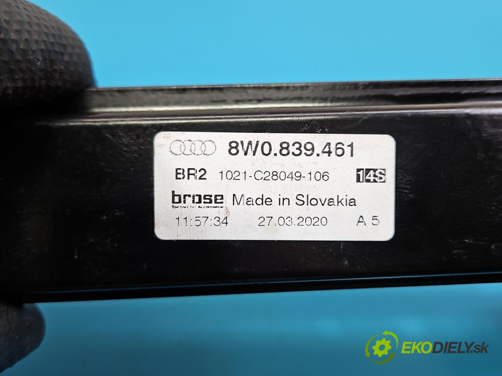 Audi A4 B9 2015-2024 2.0 TDI 190 HP automatic 140 kW 1968 cm3 5- mechanizmus okna zadné ľavý 0130822669
