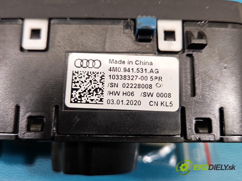 Audi A4 B9 2015-2024 2.0 TDI 190 HP automatic 140 kW 1968 cm3 5- prepínač světla: na doska: 4M0941531AG