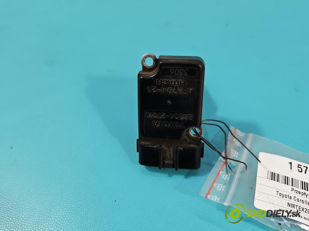 Toyota Corolla E12 2001-2009 2.0 D4D 90 HP manual 66 kW 1995 cm3 5- průtokoměr: 22204-27010 (Váha vzduchu)