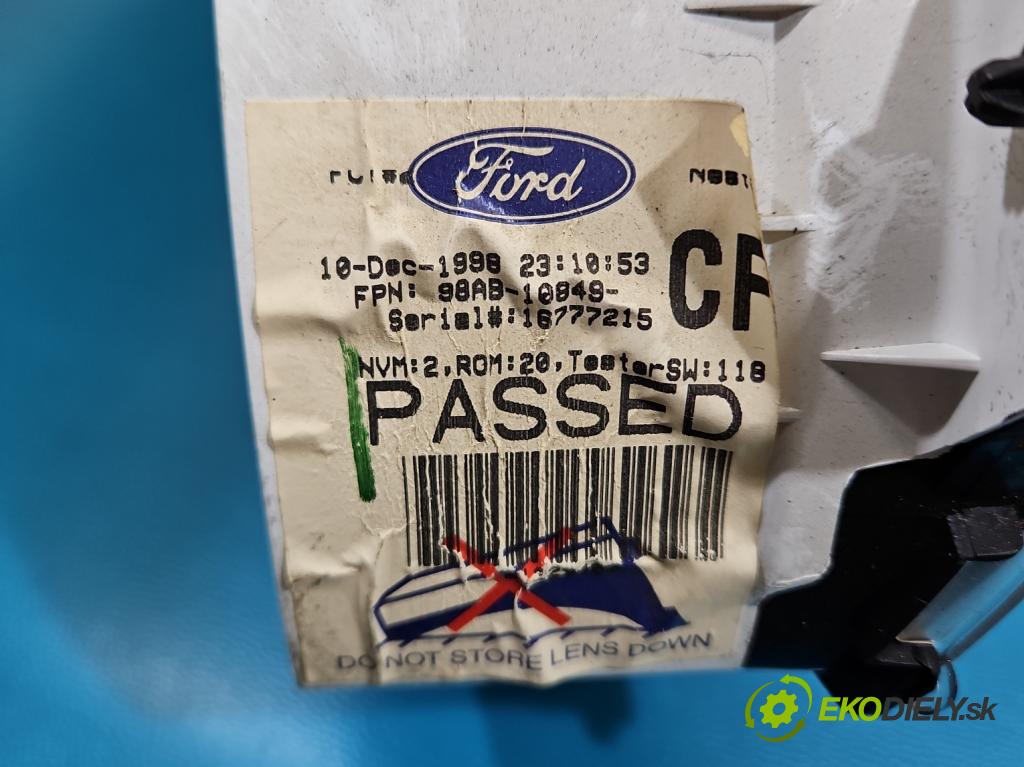 Ford Focus Mk1 1998-2004 1.6 16V 101 HP manual 74 kW 1596 cm3 4- prístrojovka/ budíky 98AB-10849-CF (Prístrojová doska)