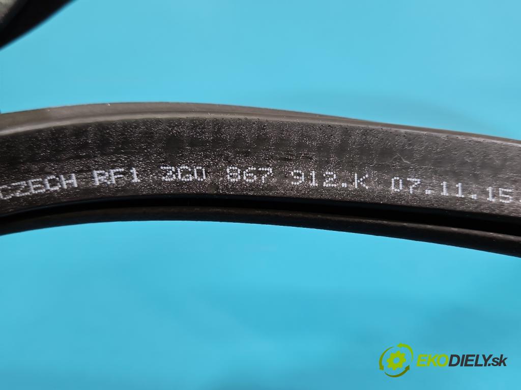 Vw Passat B8 2014 - 2.0 tdi 150 HP automatic 110 kW 1968 cm3 5- Těsnění: dvere predné pravé 3G0867912K