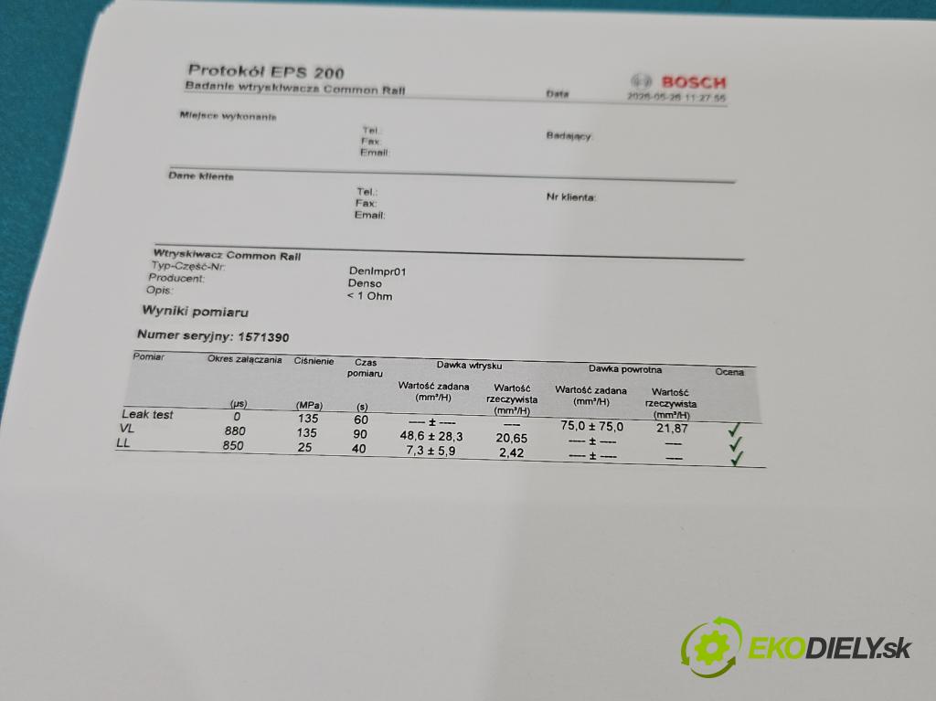 Toyota Corolla E12 2001-2009 2.0 D4D 90 hp manual 66 kW 1995 cm3 5- vstřikovač diesel 23670-27020