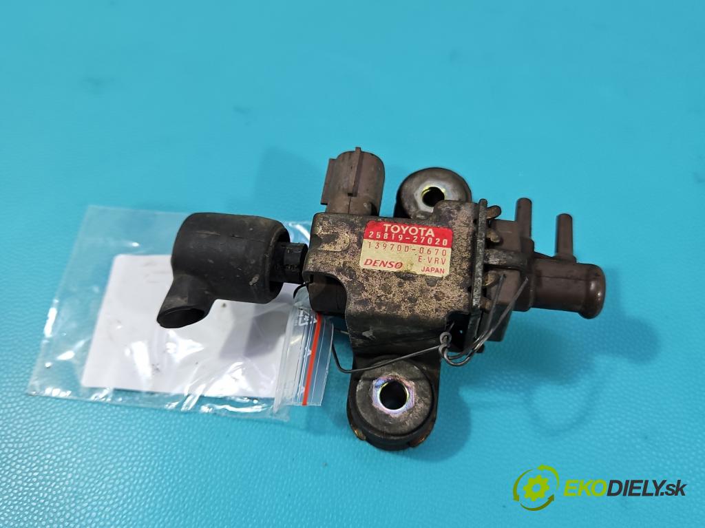 Toyota Corolla E12 2001-2009 2.0 D4D 90 HP manual 66 kW 1995 cm3 5- ventil podtlaku 25819-27020 (Ventil)