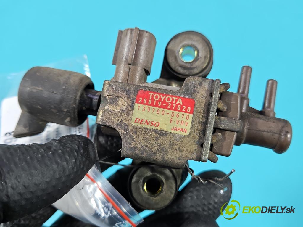 Toyota Corolla E12 2001-2009 2.0 D4D 90 HP manual 66 kW 1995 cm3 5- ventil podtlaku 25819-27020 (Ventil)