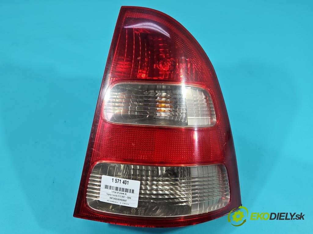 Toyota Corolla E12 2001-2009 2.0 D4D 90 hp manual 66 kW 1995 cm3 5- světlo zadní pravé  (Klika dveří ostatní)