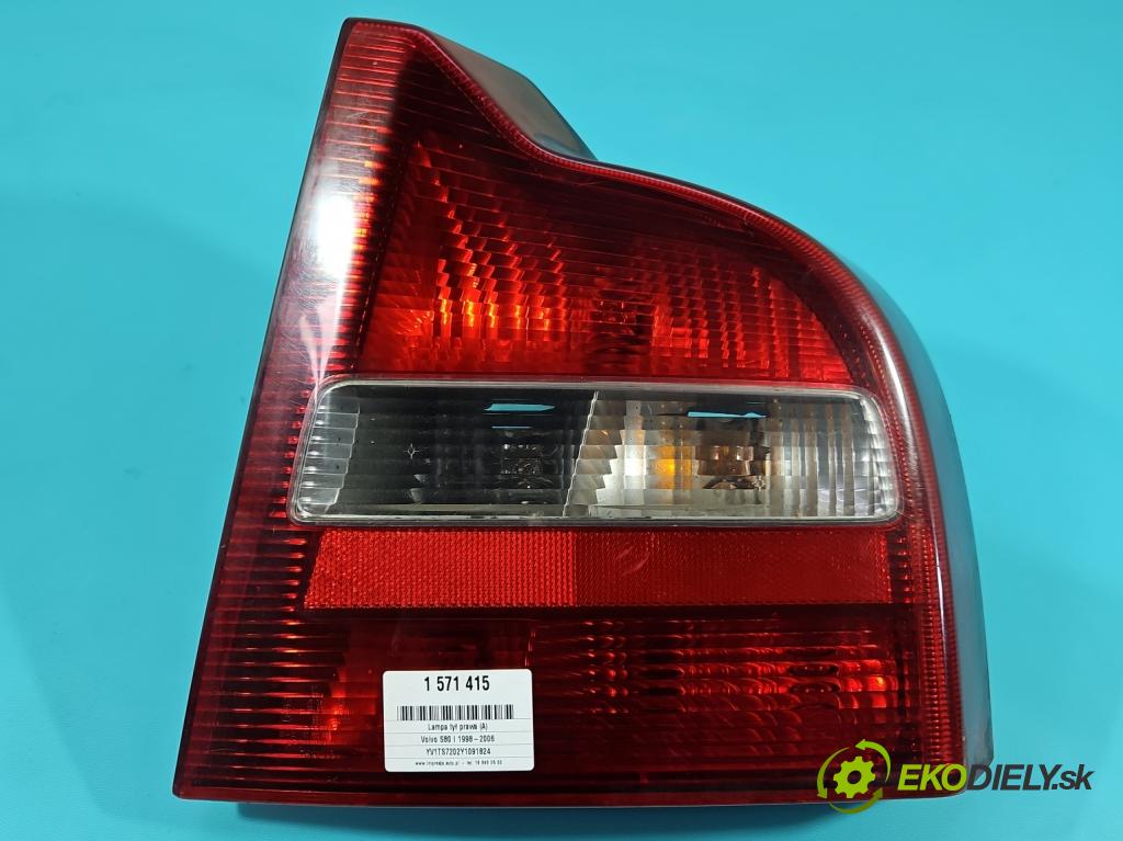 Volvo S80 I 1998-2006 2.5 TDI 140 HP manual 103 kW 2461 cm3 4- svetlo / reflektor zadné pravé 9154479 (Kľučka dverí ostatné)