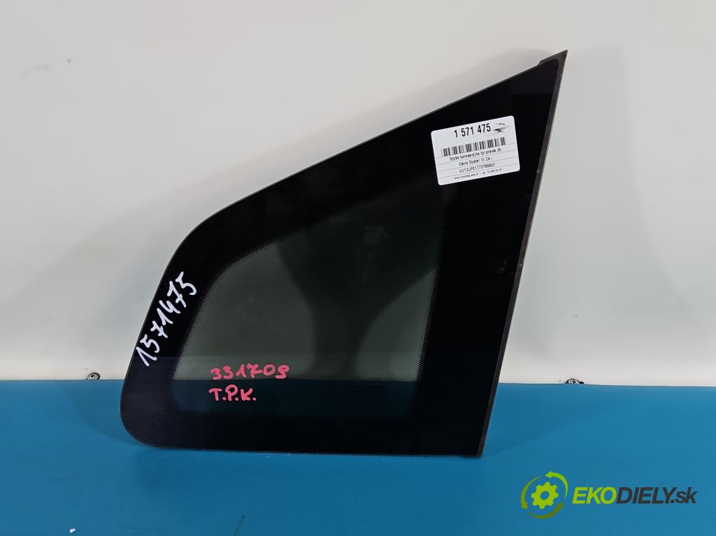 Dacia Duster III 24- 1.2 131 HP manual 96 kW 1199 cm3 5- sklo zadné pravé 