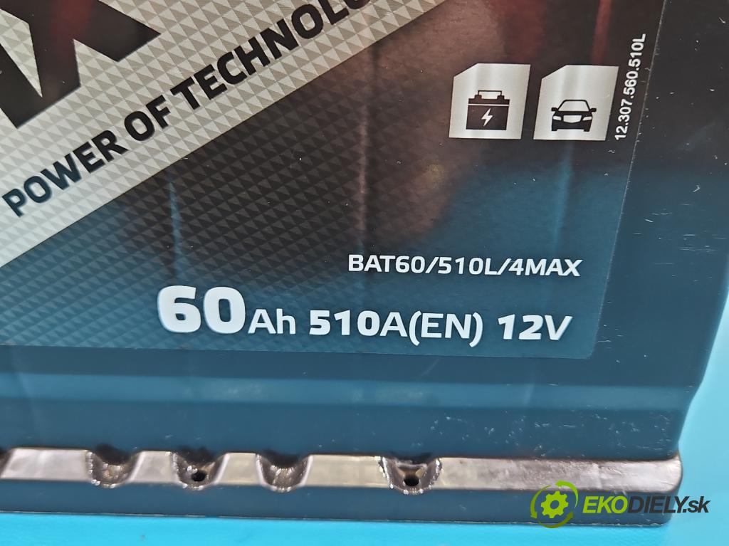 Peugeot 508 II 2018- 1.6 16V 181KM automatic 133 kW 1598 cm3 4- Akumulator automobilovy 60AH 510A