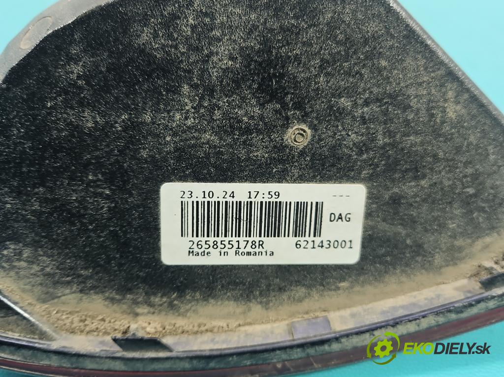 Dacia Duster III 24- 1.2 131 HP manual 96 kW 1199 cm3 5- svetlo / reflektor zadné ľavé nárazník 265855178R