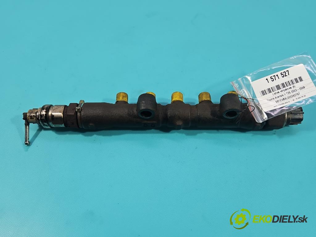 Toyota Avensis II T25 2003-2008 2.0 D4D 116 hp manual 85 kW 1995 cm3 5- lišta vstřikovací  (Vstřikovací lišta)