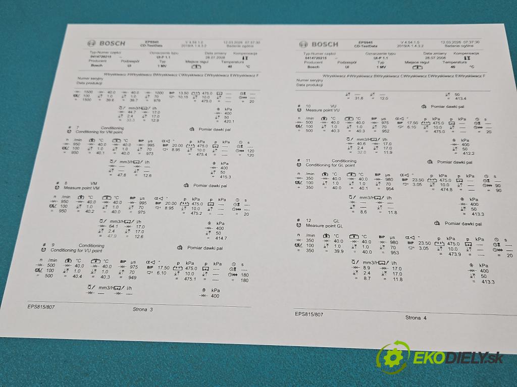 Skoda Octavia II 2004-2013 1.9 tdi BKC 105 HP manual 77 kW 1896 cm3 5- vstrekovacie čerpadlo 0414720215 (Vstrekovač paliva)