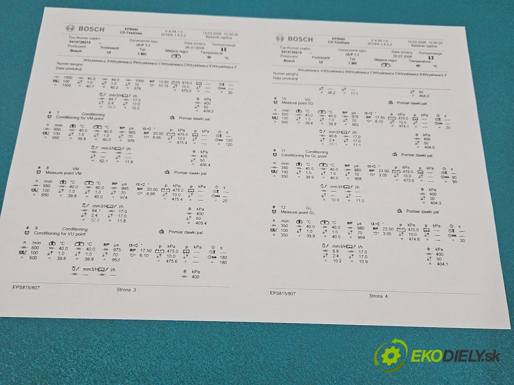 Skoda Octavia II 2004-2013 1.9 tdi BKC 105 HP manual 77 kW 1896 cm3 5- vstrekovacie čerpadlo 0414720215 (Vstrekovač paliva)