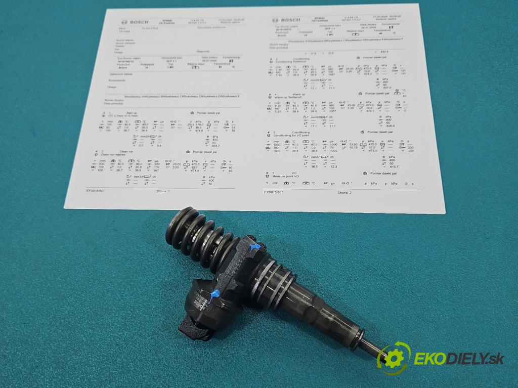 Vw Touran I 2003-2015 1.9 tdi 105 HP manual 77 kW 1896 cm3 5- vstrekovacie čerpadlo 0414720215 (Vstrekovač paliva)