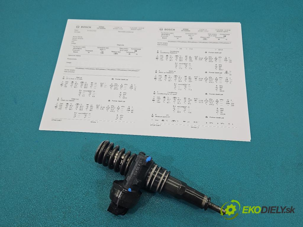 Vw Touran I 2003-2015 1.9 tdi 105 HP manual 77 kW 1896 cm3 5- vstrekovacie čerpadlo 0414720215 (Vstrekovač paliva)