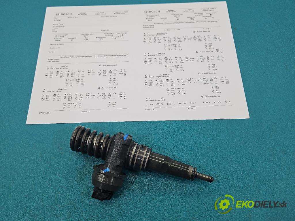 Skoda Roomster 1.4 TDi 69KM manual 51 kW 1422 cm3 5- vstrekovacie čerpadlo 0414720215 (Vstrekovač paliva)