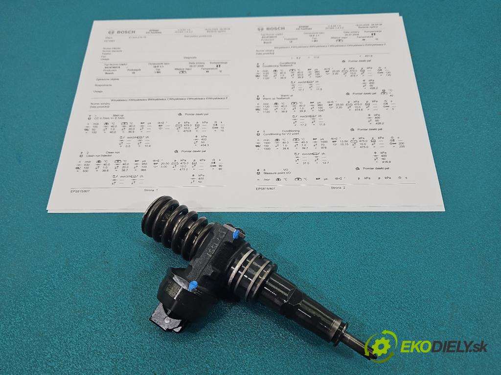 Audi A3 8P 2003-2012 1.9 tdi BKC 105 HP manual 77 kW 1896 cm3 3- vstrekovacie čerpadlo 0414720215 (Vstrekovač paliva)