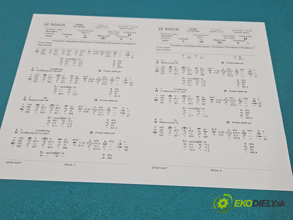 Vw Golf IV 1997-2003 1.9 tdi 101 HP manual 74 kW 1896 cm3 5- vstrekovacie čerpadlo 0414720215 (Vstrekovač paliva)