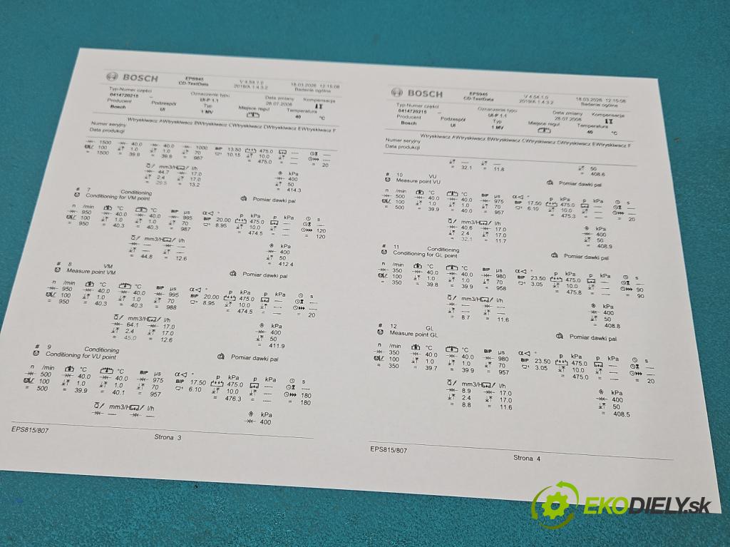 Vw Golf IV 1997-2003 1.9 tdi 101 HP manual 74 kW 1896 cm3 5- vstrekovacie čerpadlo 0414720215 (Vstrekovač paliva)