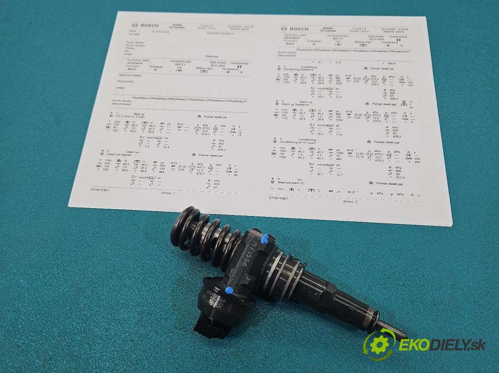 Vw Golf IV 1997-2003 1.9 tdi 101 HP manual 74 kW 1896 cm3 5- vstrekovacie čerpadlo 0414720215 (Vstrekovač paliva)