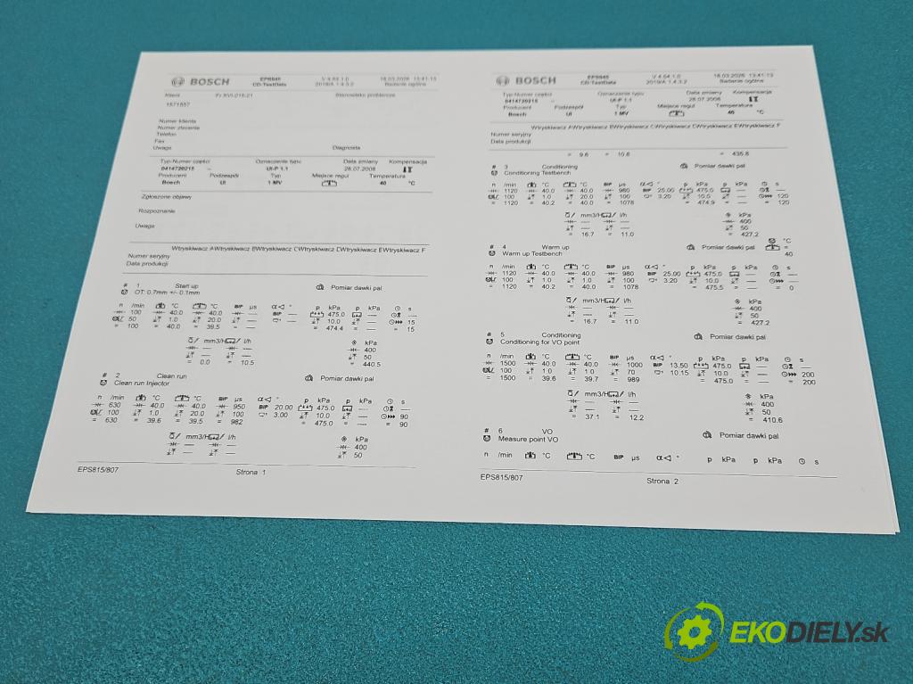 Vw Golf IV 1997-2003 1.9 tdi 101 HP manual 74 kW 1896 cm3 5- vstrekovacie čerpadlo 0414720215 (Vstrekovač paliva)