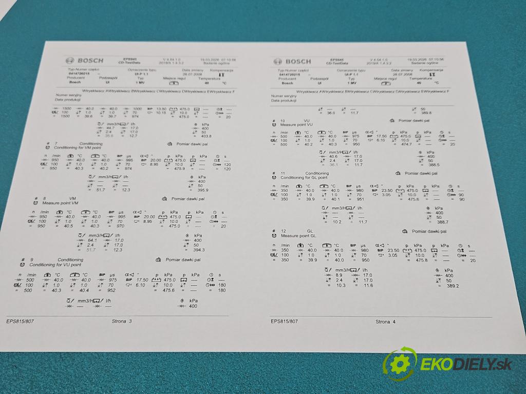 Skoda Octavia II 2004-2013 1.9 tdi 105 hp manual 77 kW 1896 cm3 5- vstřikovací čerpadlo 0414720215 (Vstřikovač paliva)