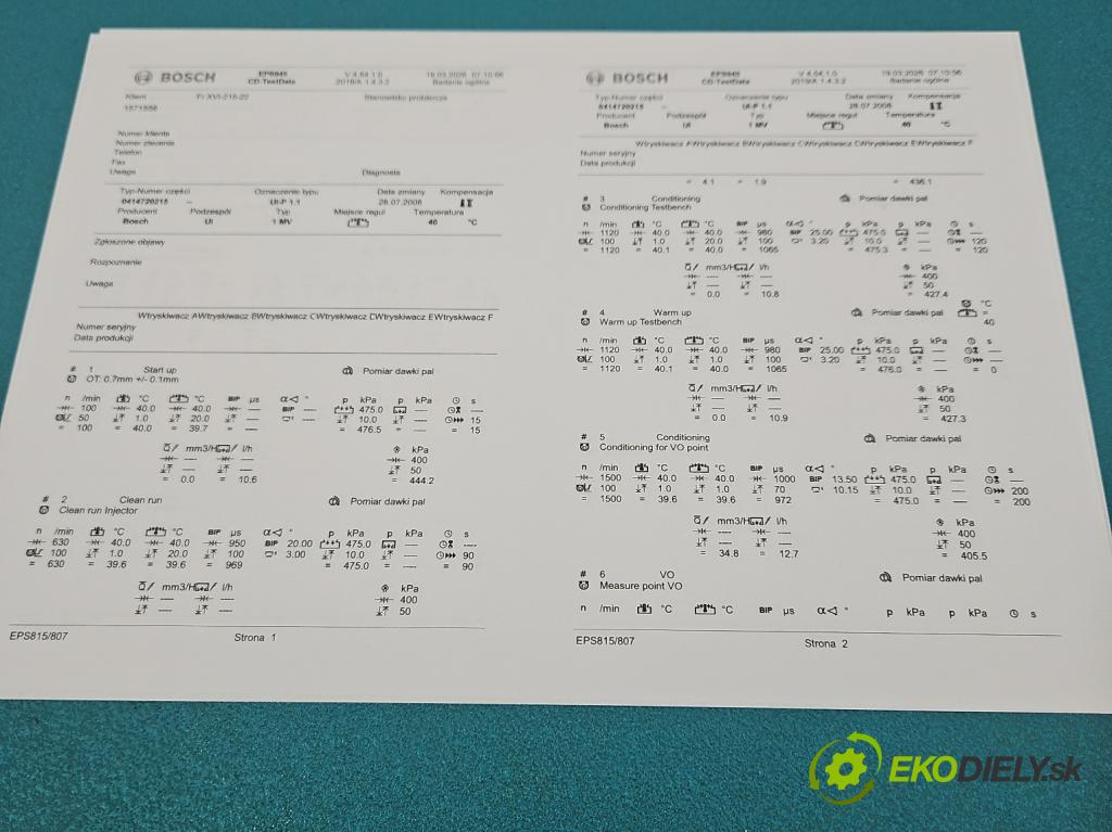 Skoda Octavia II 2004-2013 1.9 tdi 105 hp manual 77 kW 1896 cm3 5- vstřikovací čerpadlo 0414720215 (Vstřikovač paliva)