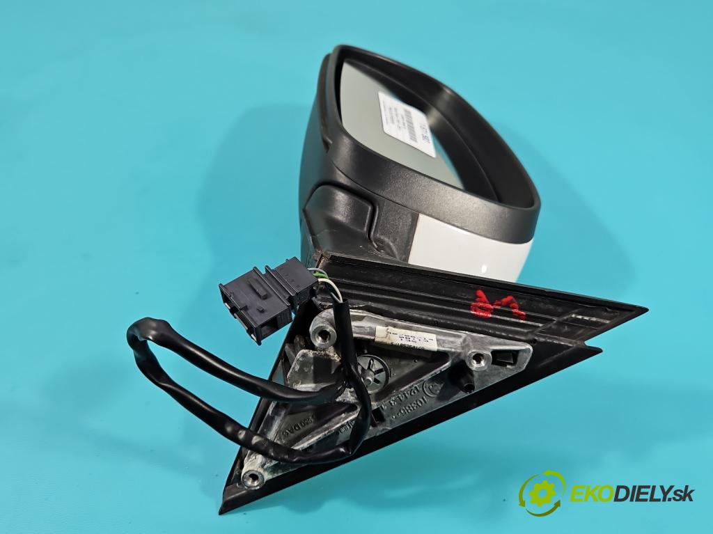 Skoda Fabia II 2007-2014 1.6 tdi CAYA 105 HP manual 77 kW 1598 cm3 5- zrkadlo ľavé 5J1857501CD (Kľučka dverí ostatné)