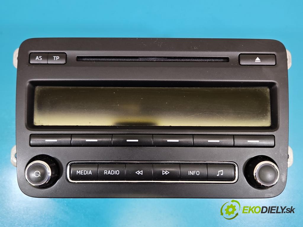 Skoda Fabia II 2007-2014 1.6 tdi CAYA 105 HP manual 77 kW 1598 cm3 5- Radio originál 5J0035161G