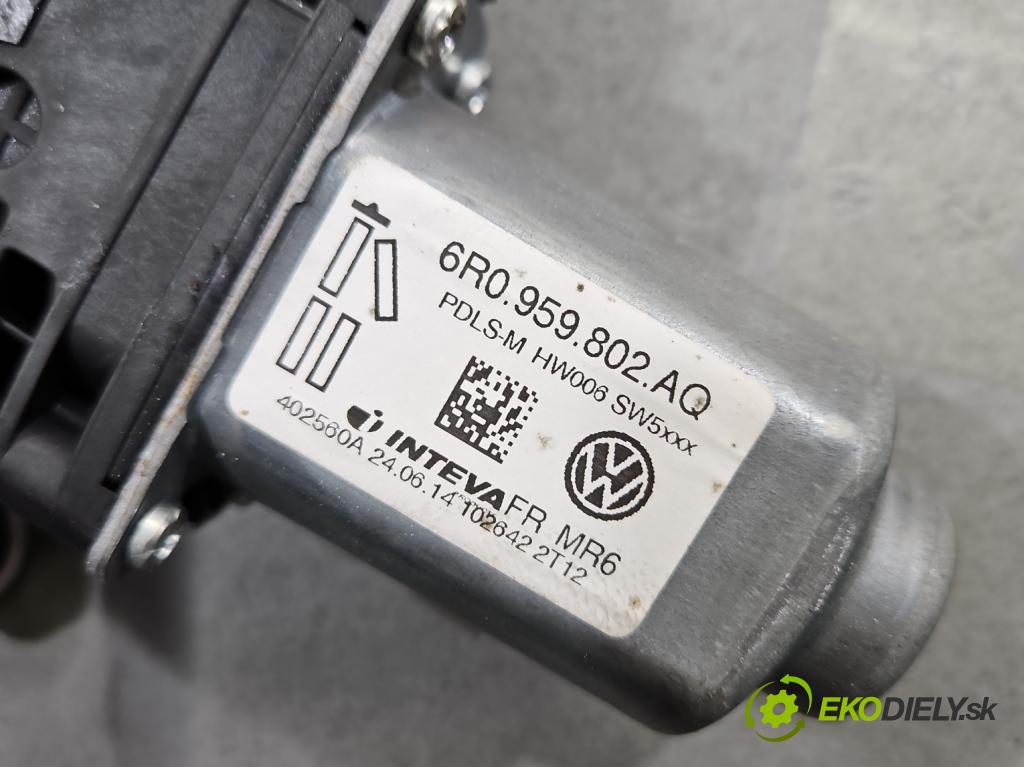 Skoda Fabia II 2007-2014 1.6 tdi CAYA 105 HP manual 77 kW 1598 cm3 5- mechanizmus okna predné pravý 6R0959802AQ
