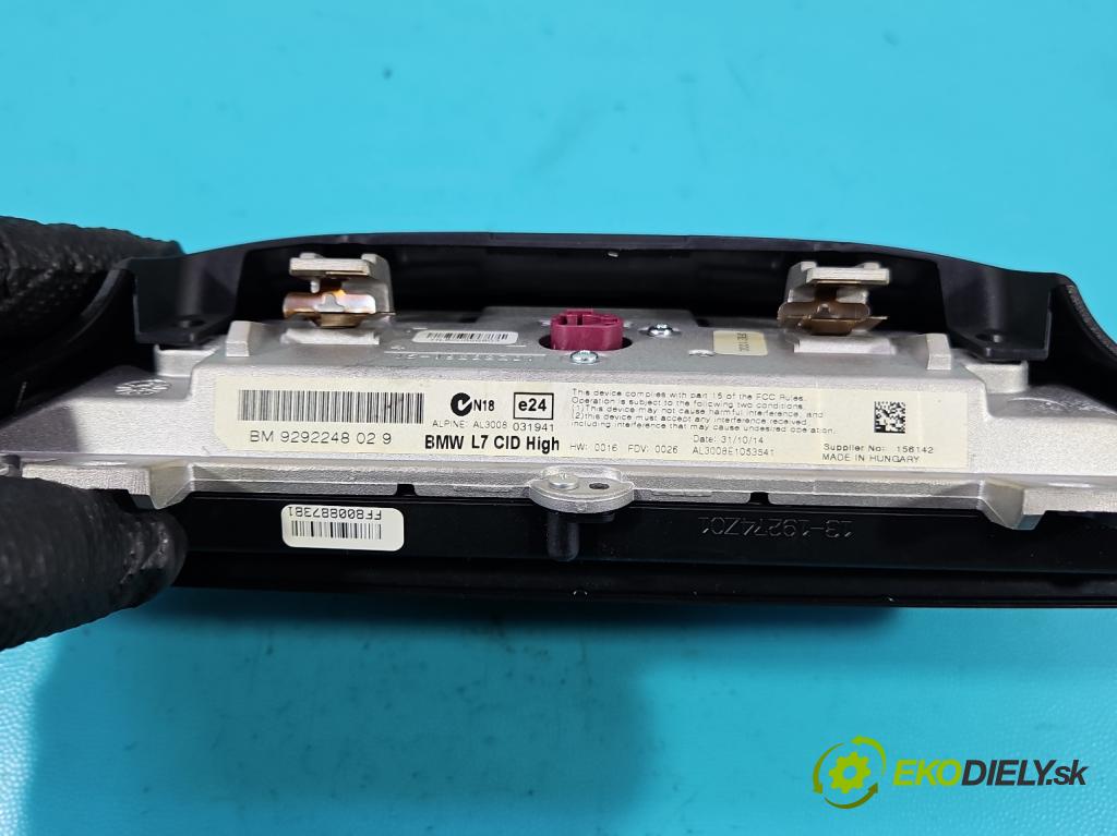 Bmw 3 F30 2011-2018 2.0d N47D20 184hp automatic 135 kW 1995 cm3 5- Zobrazit: 9292248 (Prístrojová doska)