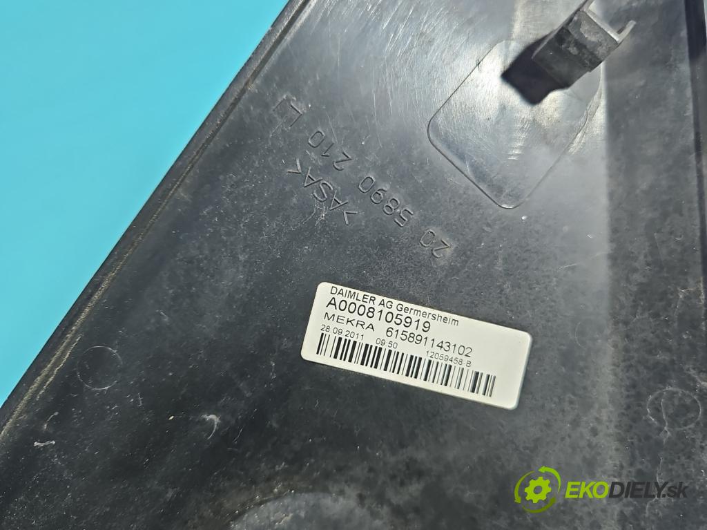 Mercedes Sprinter II 906 2006-  2.2 cdi 109 HP manual 80 kW 2148 cm3 5- zrkadlo ľavé 615891143102 (Kľučka dverí ostatné)