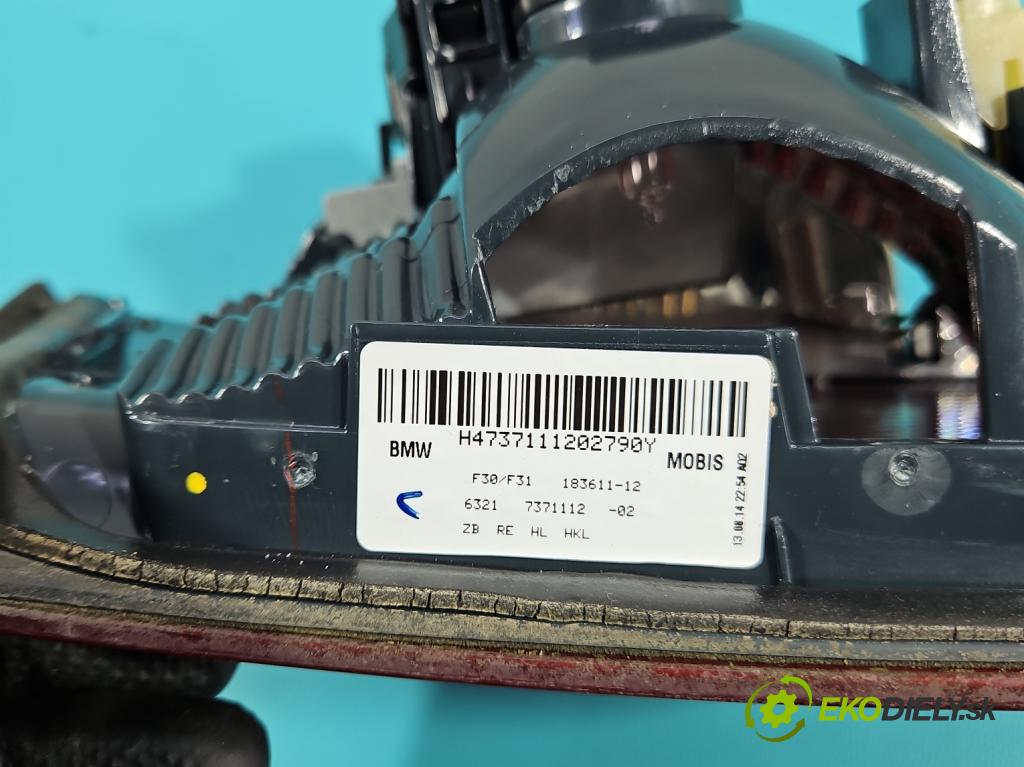 Bmw 3 F30 2011-2018 2.0d N47D20 184hp automatic 135 kW 1995 cm3 5- svetlo / reflektor zadné pravé 7371112 (Kľučka dverí ostatné)
