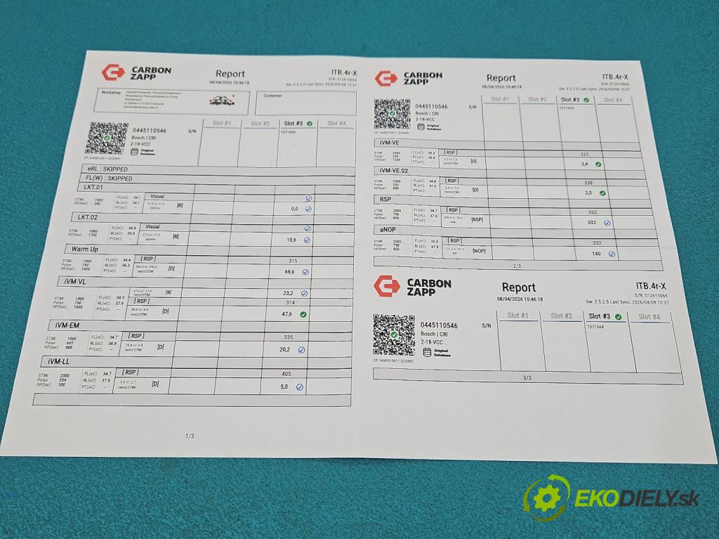 Nissan X-trail III T32 2013-2021 1.6 dci 131 HP automatic 96 kW 1598 cm3 5- vstrek 0445110546 (Vstrekovač paliva)