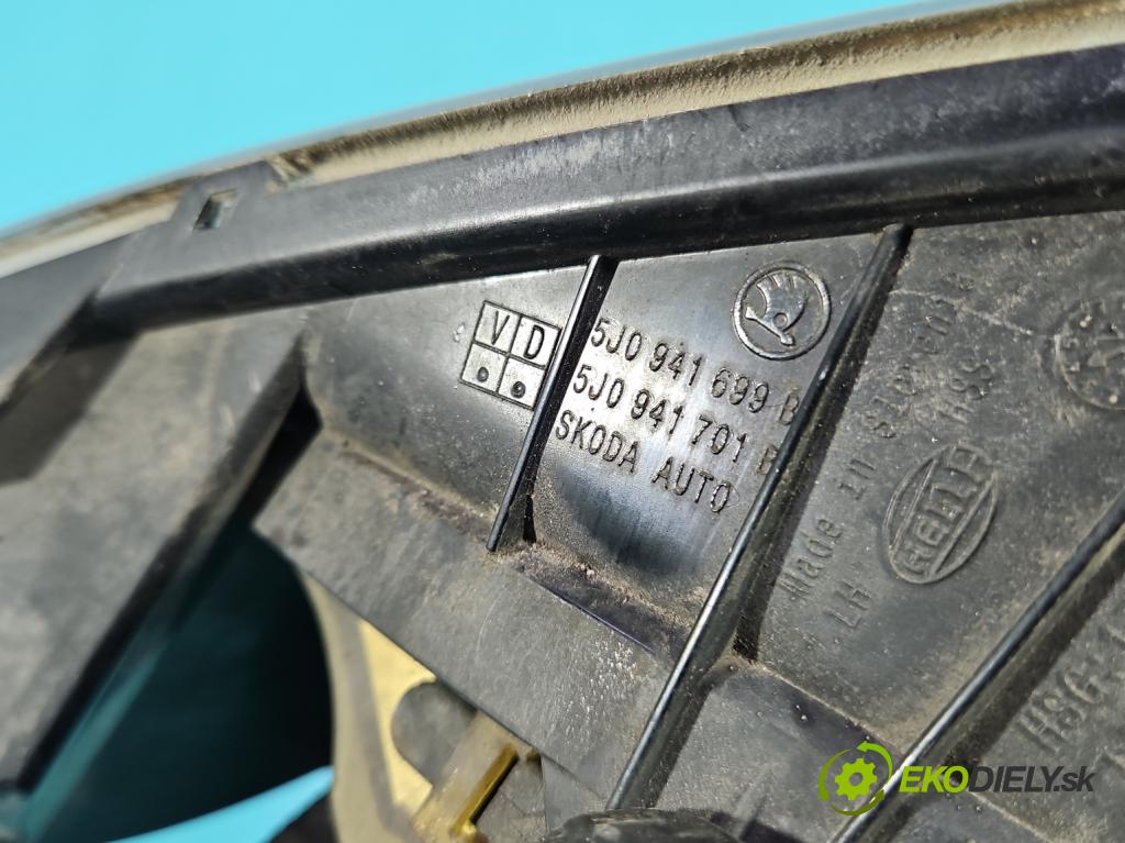 Skoda Fabia II 2007-2014 1.6 tdi CAYA 105 HP manual 77 kW 1598 cm3 5- Halogen ľavý 5J0941699B (Kľučka dverí ostatné)