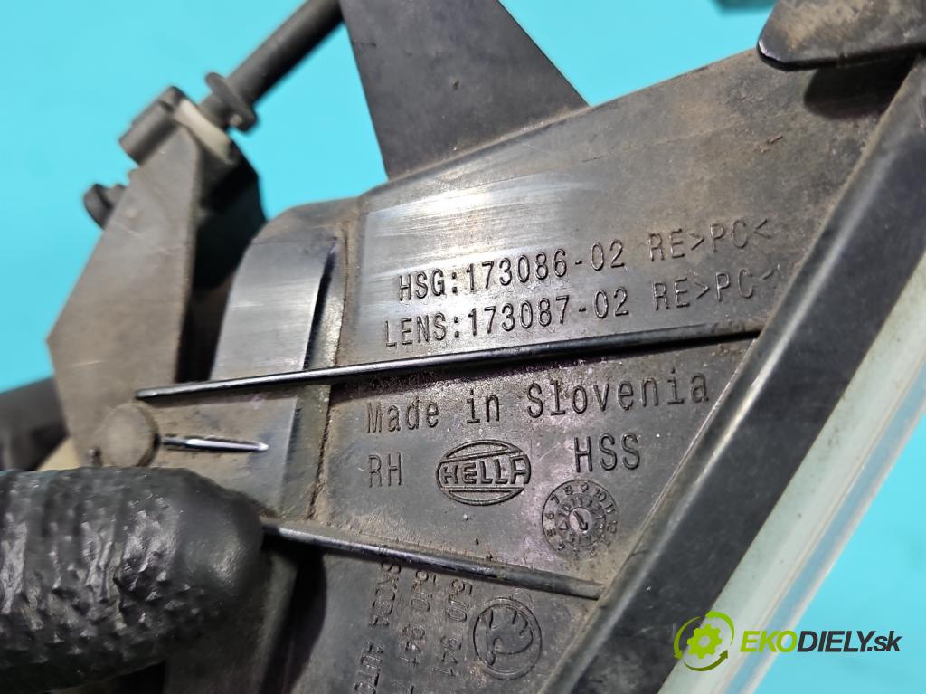 Skoda Fabia II 2007-2014 1.6 tdi CAYA 105 hp manual 77 kW 1598 cm3 5- Halogen pravý 173086-02 (Klika dveří ostatní)