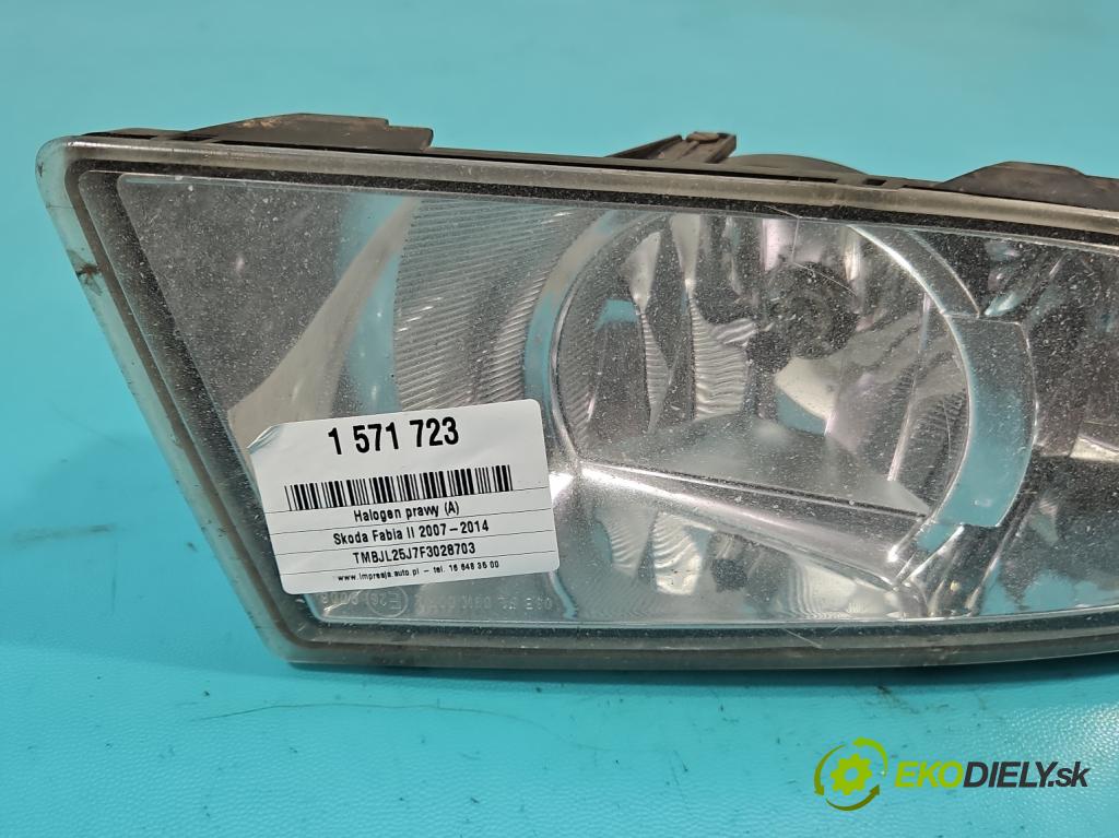 Skoda Fabia II 2007-2014 1.6 tdi CAYA 105 hp manual 77 kW 1598 cm3 5- Halogen pravý 173086-02 (Klika dveří ostatní)