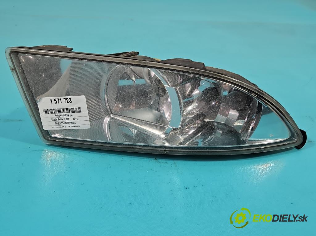 Skoda Fabia II 2007-2014 1.6 tdi CAYA 105 hp manual 77 kW 1598 cm3 5- Halogen pravý 173086-02 (Klika dveří ostatní)